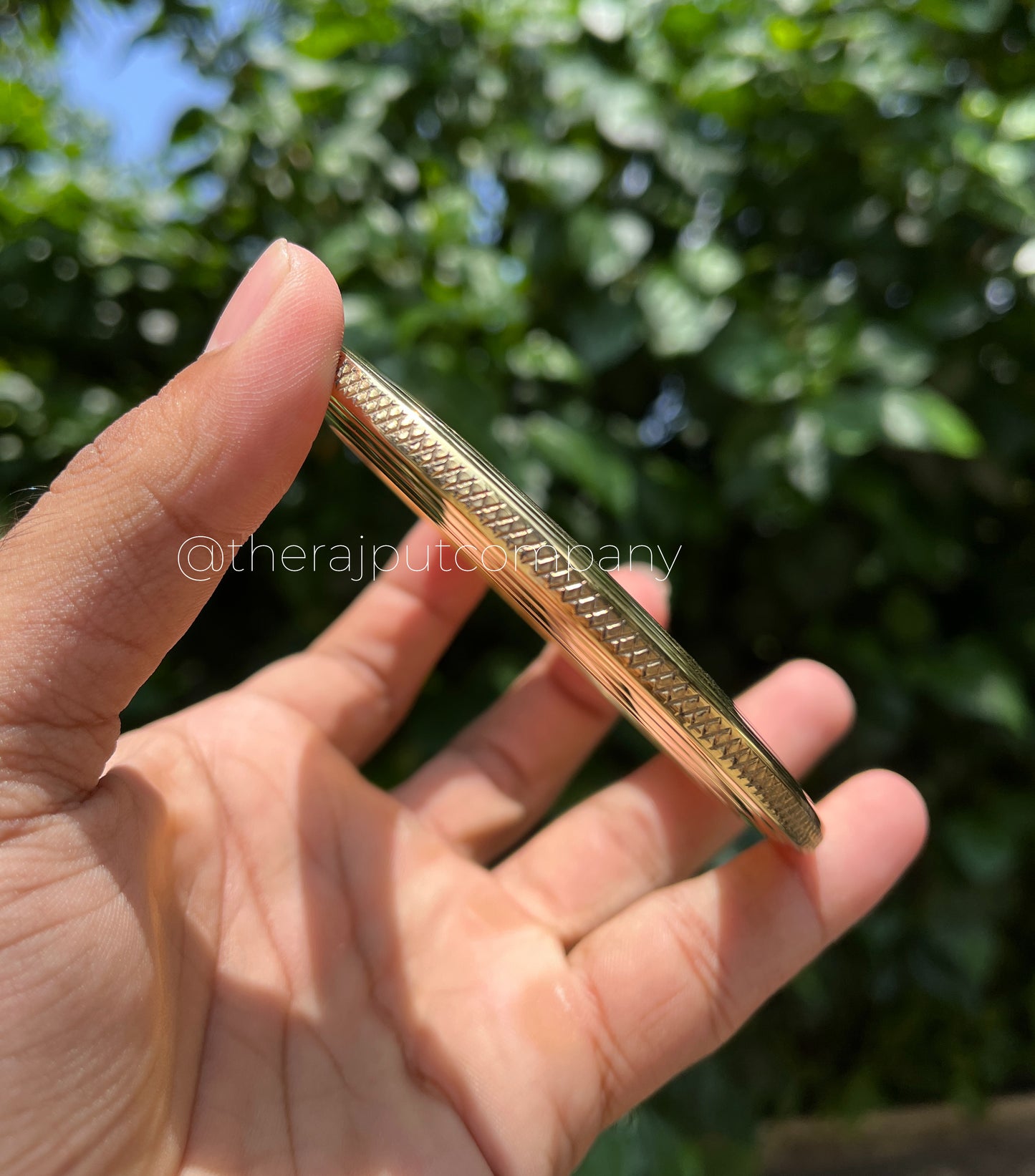 Brass Knurled Chakri Kada