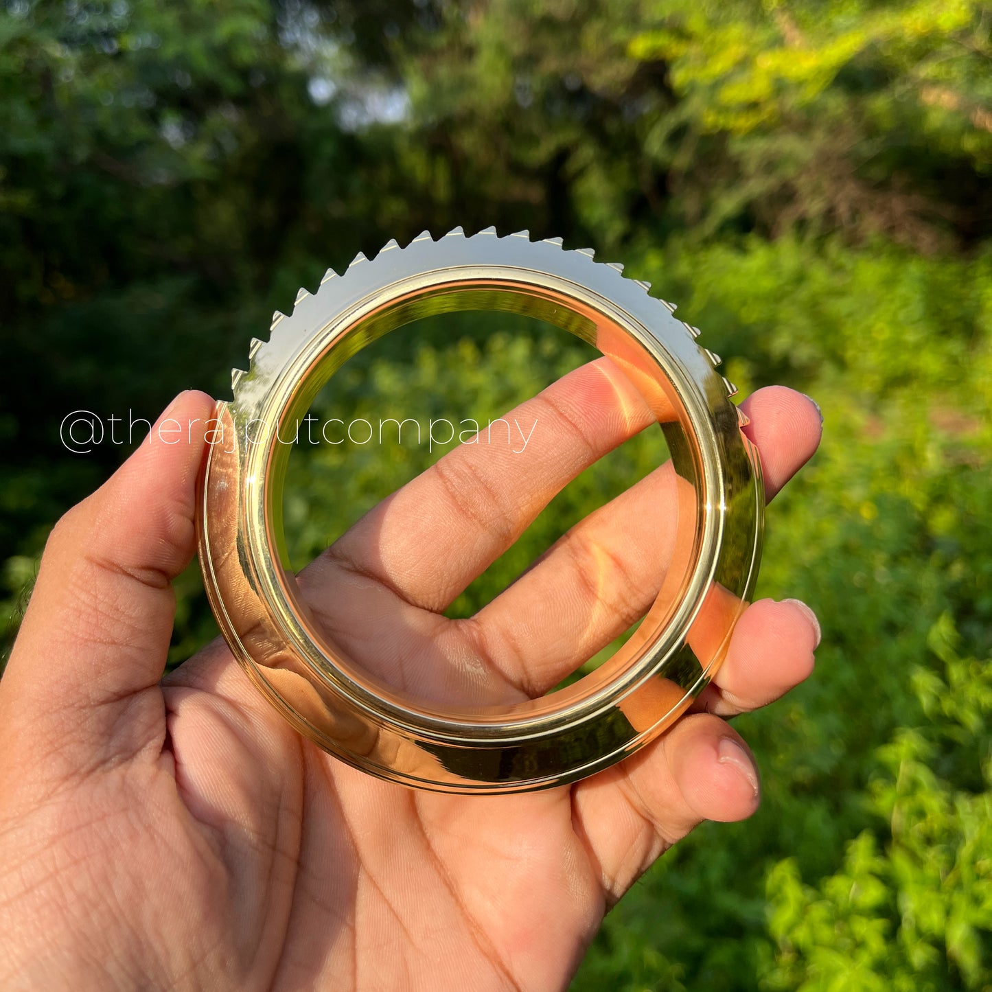 Brass Half Spiked Kada 400g