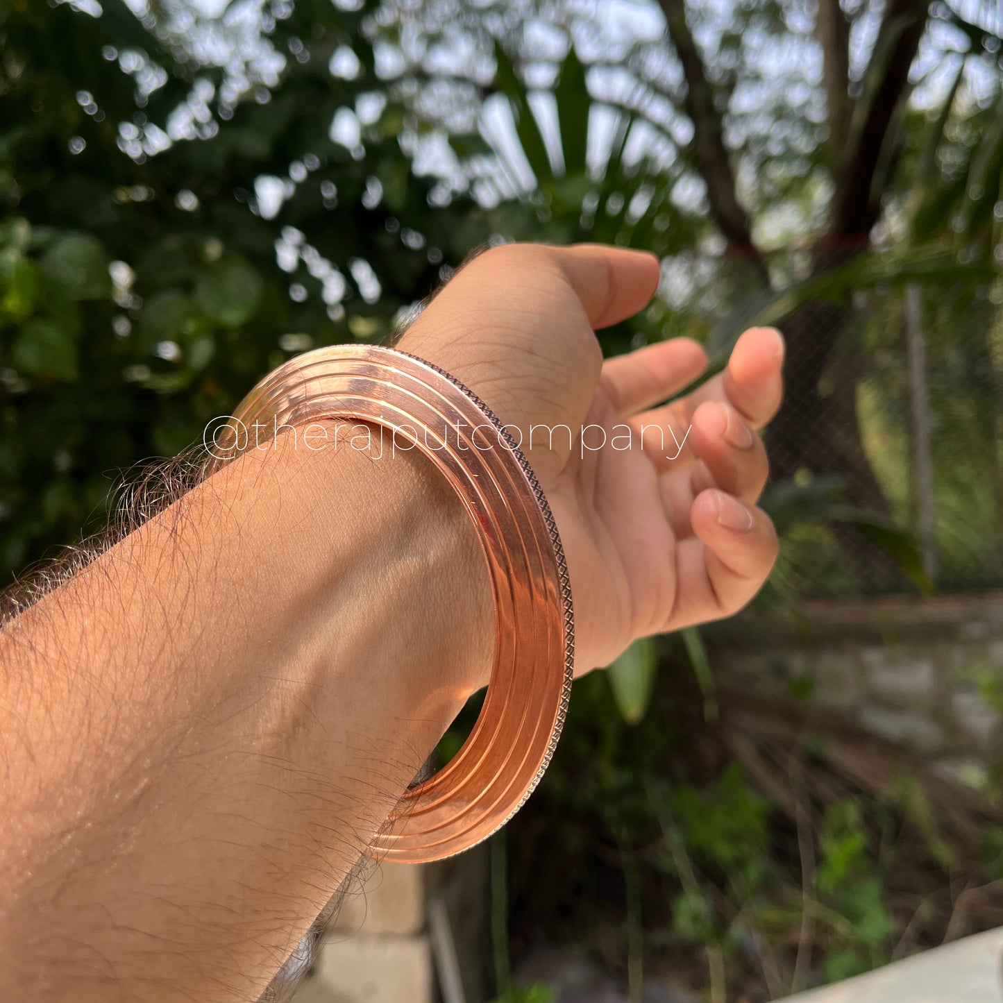 Copper Knurled Chakri Kada