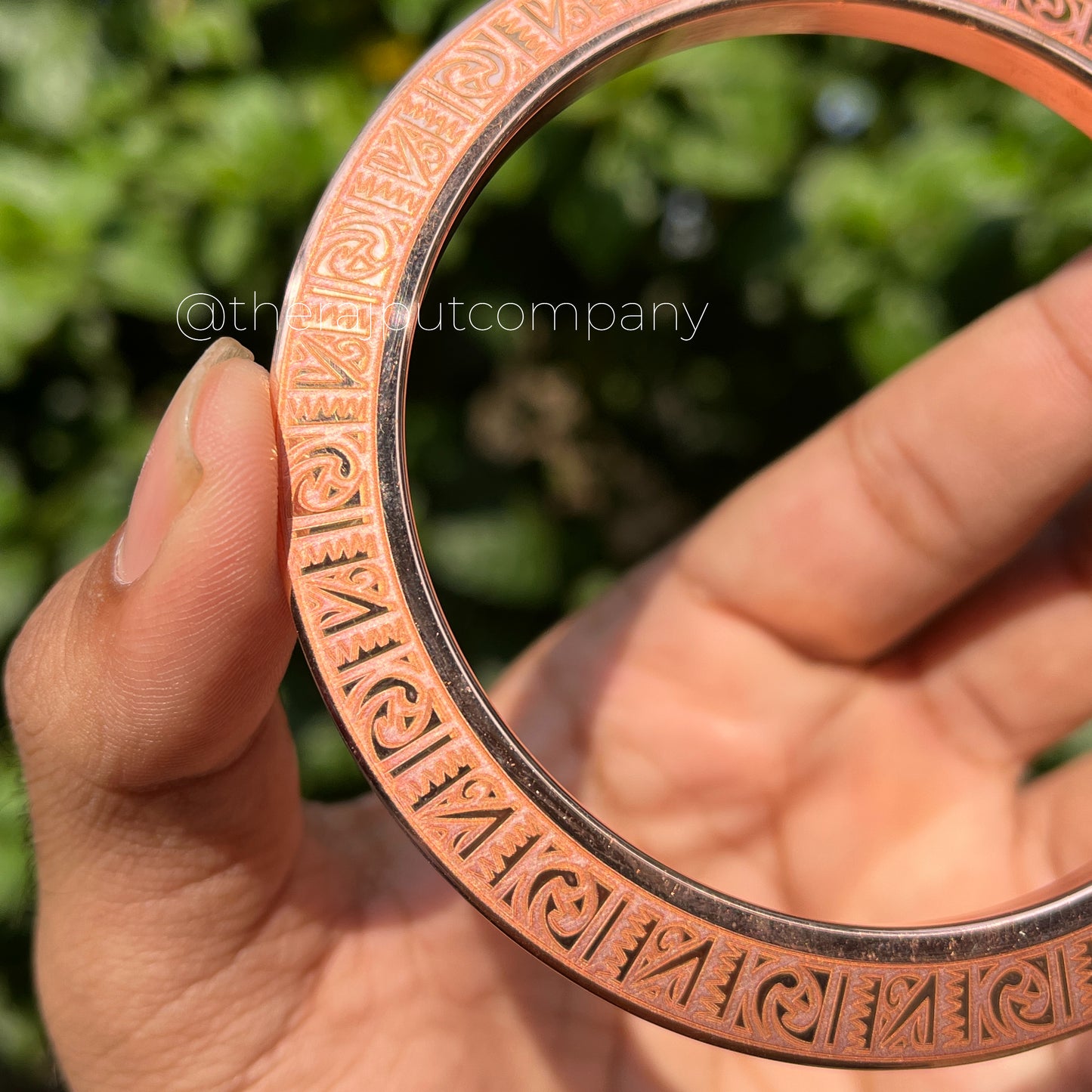 Copper Engraved Chakri Kada