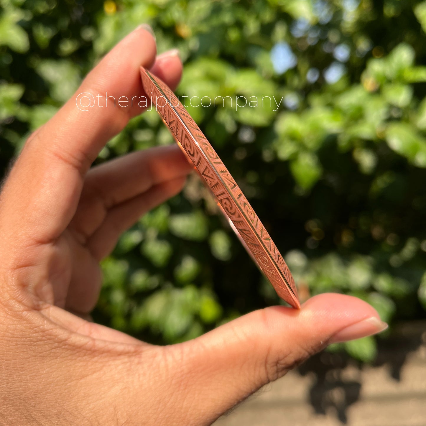 Copper Engraved Chakri Kada